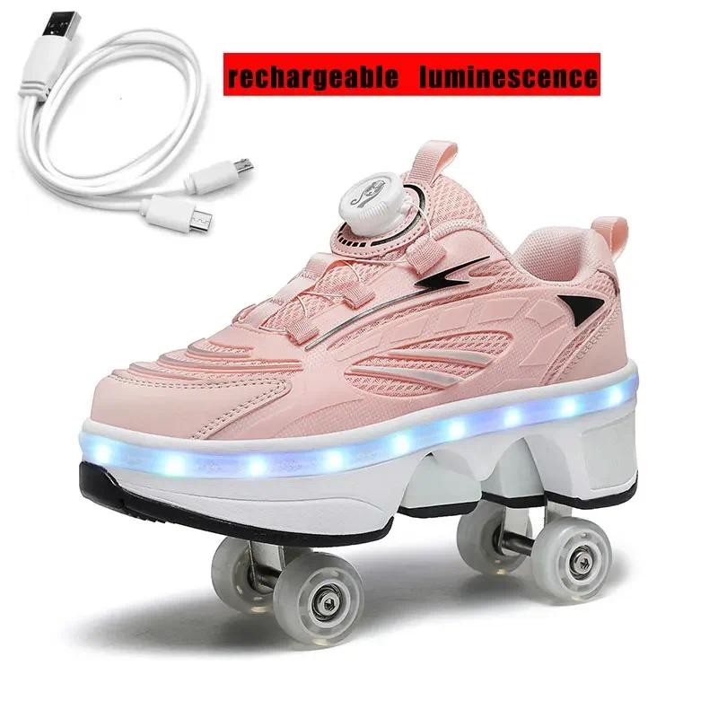 roller skates Girls casual Morphed Parkour roller skates running shoes for adults and children