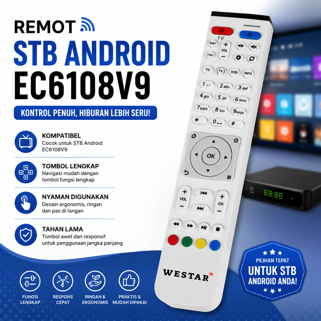Remote STB EC6108V8 / Remot Set Top Box EC6108V9