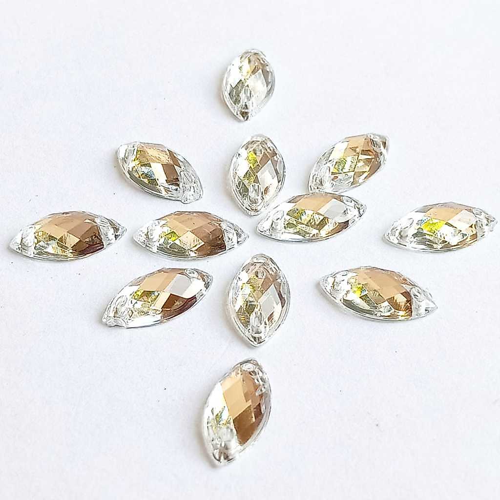 payet jahit diamond kristal akrilik jahit mata grade a ukuran 9*18 perlusin