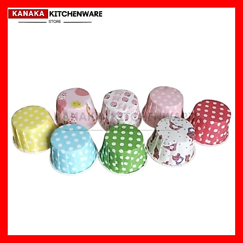 [ISI 100 PCS] CURLING CC UKURAN KECIL-BESAR / CUP CAKE CASES CURLING / CUP MUFFIN / KERTAS BOLU KUKU