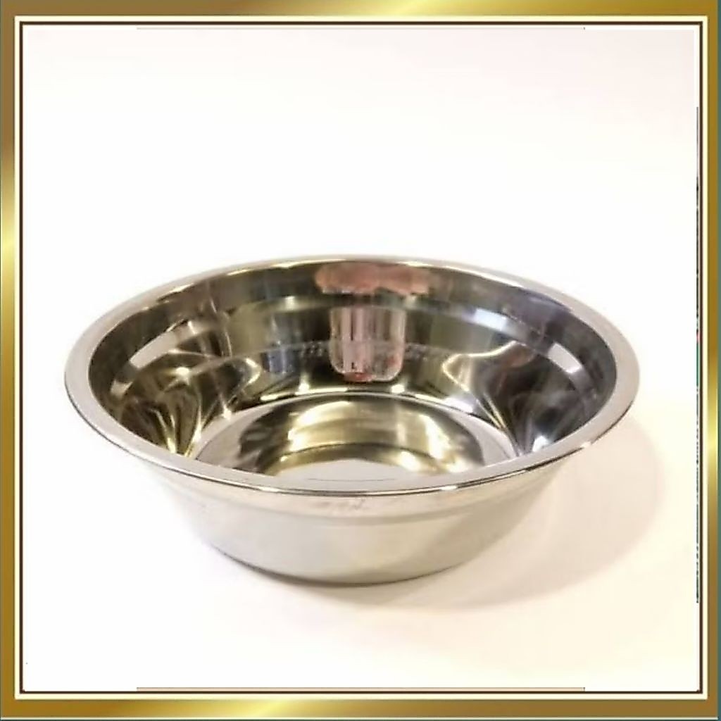 Mangkok Stainless Steel Tebal Anti Karat Wadah Serbaguna Mangkuk Basi Hajatan Kuat dan Tahan Lama