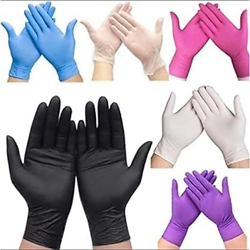 SARUNG TANGAN NITRILE / LATEX NON POWDER isi 50PCS /25pasang Non Medical & Industrial