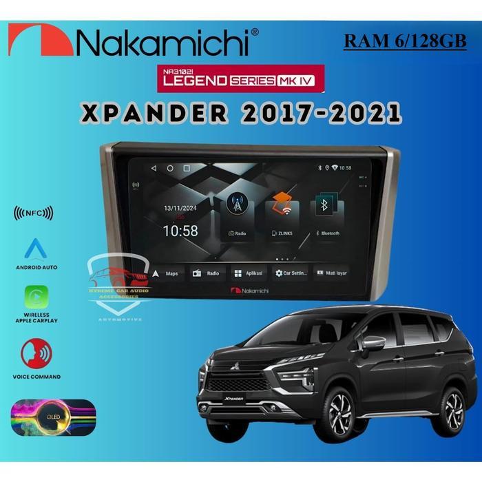 Headunit Android Nakamichi  Legend MK4  NFC Auto Carplay RAM 6/128GB Mobil Xpander 2017-2021 - GARAN