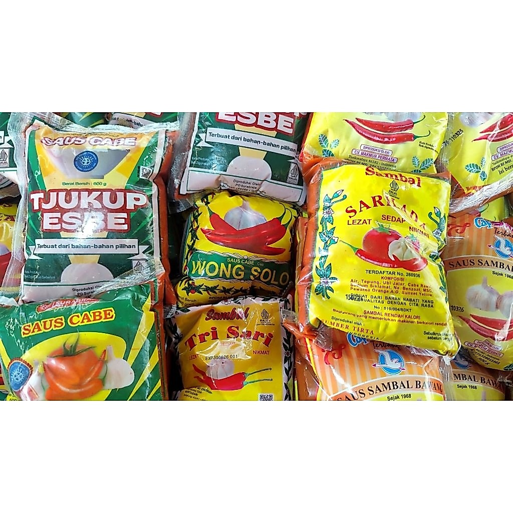 Saos Cabe Wong Solo, SaosSwan, Saos Sarilada, Saos Sedap Sb, Saos Tjukup esbe, Saos Trisari