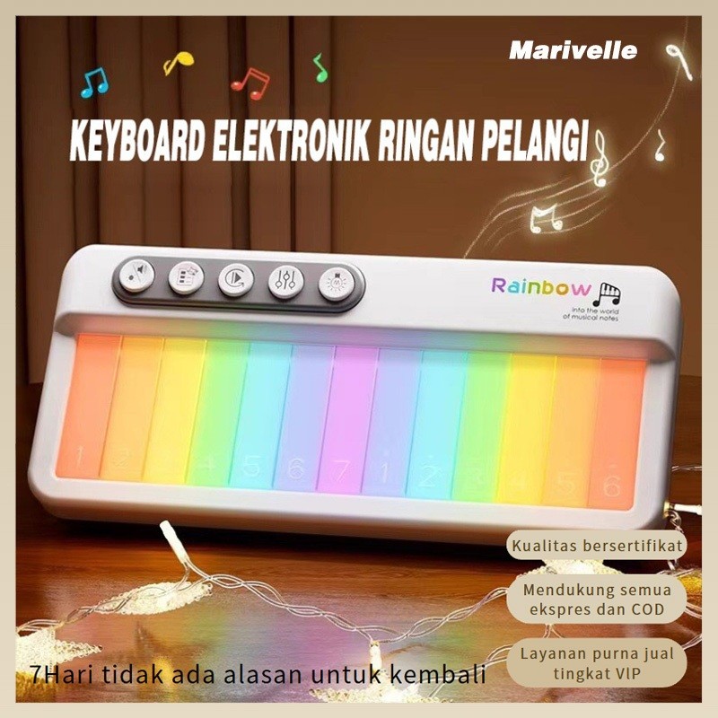 Marivelle Piano Anak Piano keyboard Piano Elektronik Untuk Anak Piano Elektronik Multifungsi Piano M
