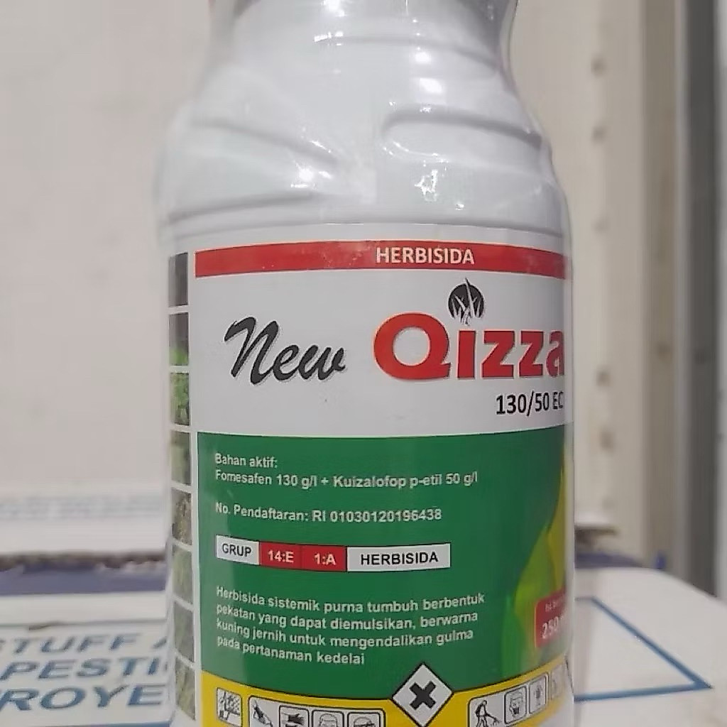 New QIZZA 130/50 EC 250ml Herbisida Daun Lebar dan Sempit Kacang hijau Cabai Tembakau Sama Persis de