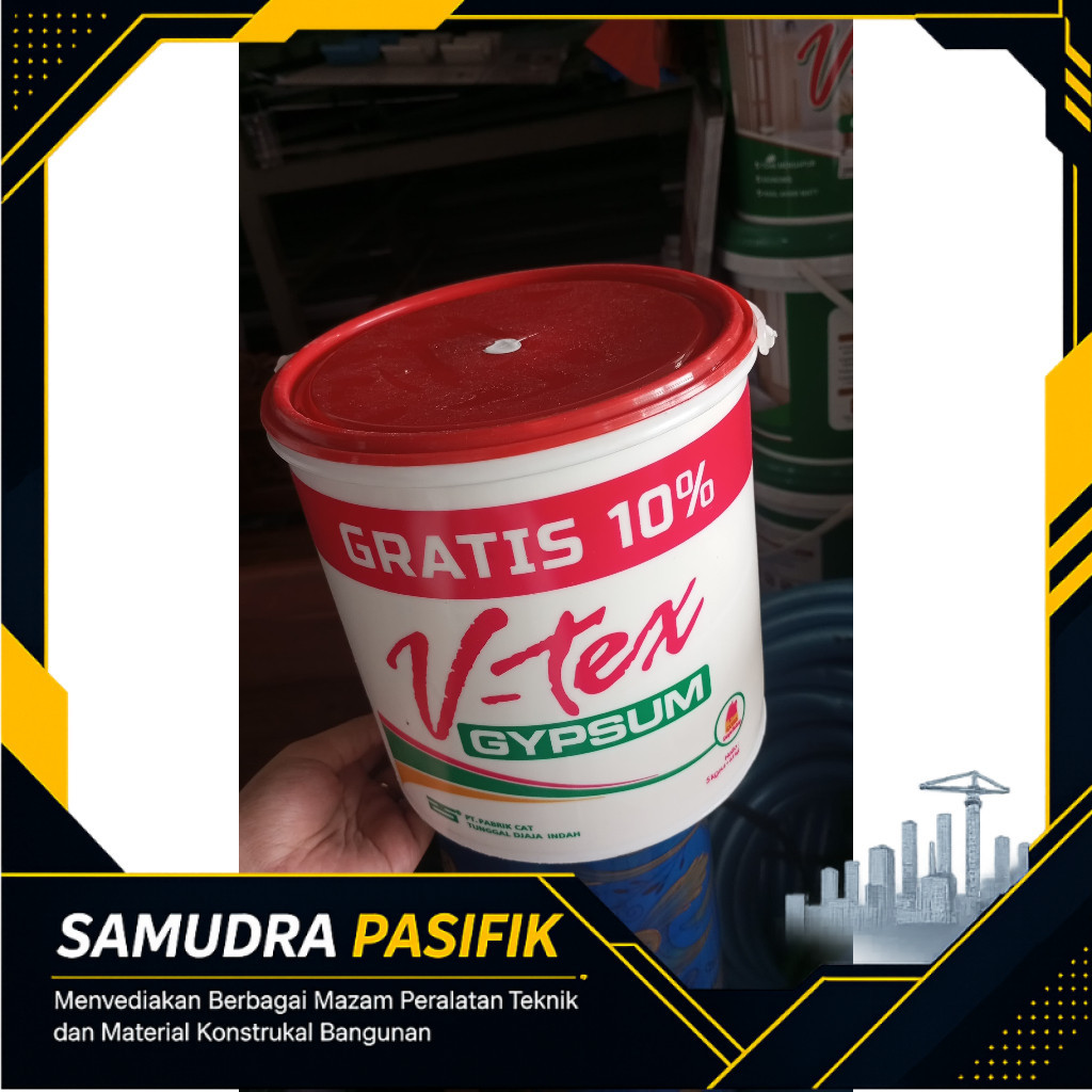Cat V-Tex Gipsum 5kg (Tutup Merah)