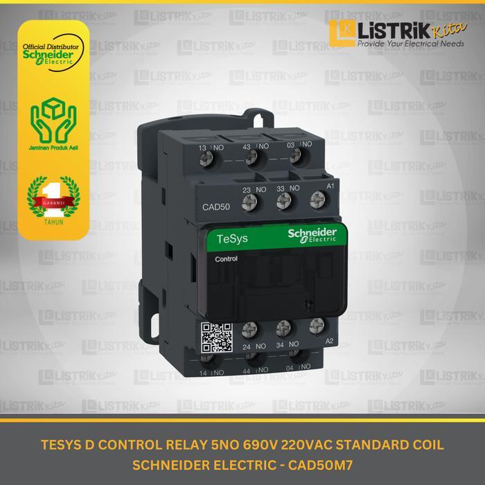 SCHNEIDER AUXILIARY CONTACTOR - CAD50M7
