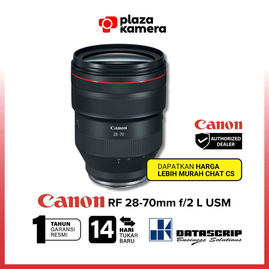 Canon RF 28-70mm f/2 L USM Lens Full Frame EOS R Standard Zoom Bokeh Lensa Kamera Mirrorless Garansi