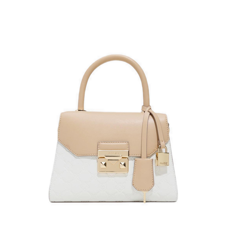 ALDO ORIGINAL STORE 100% - Crellita Women's Top Handle Bag - White Combo
