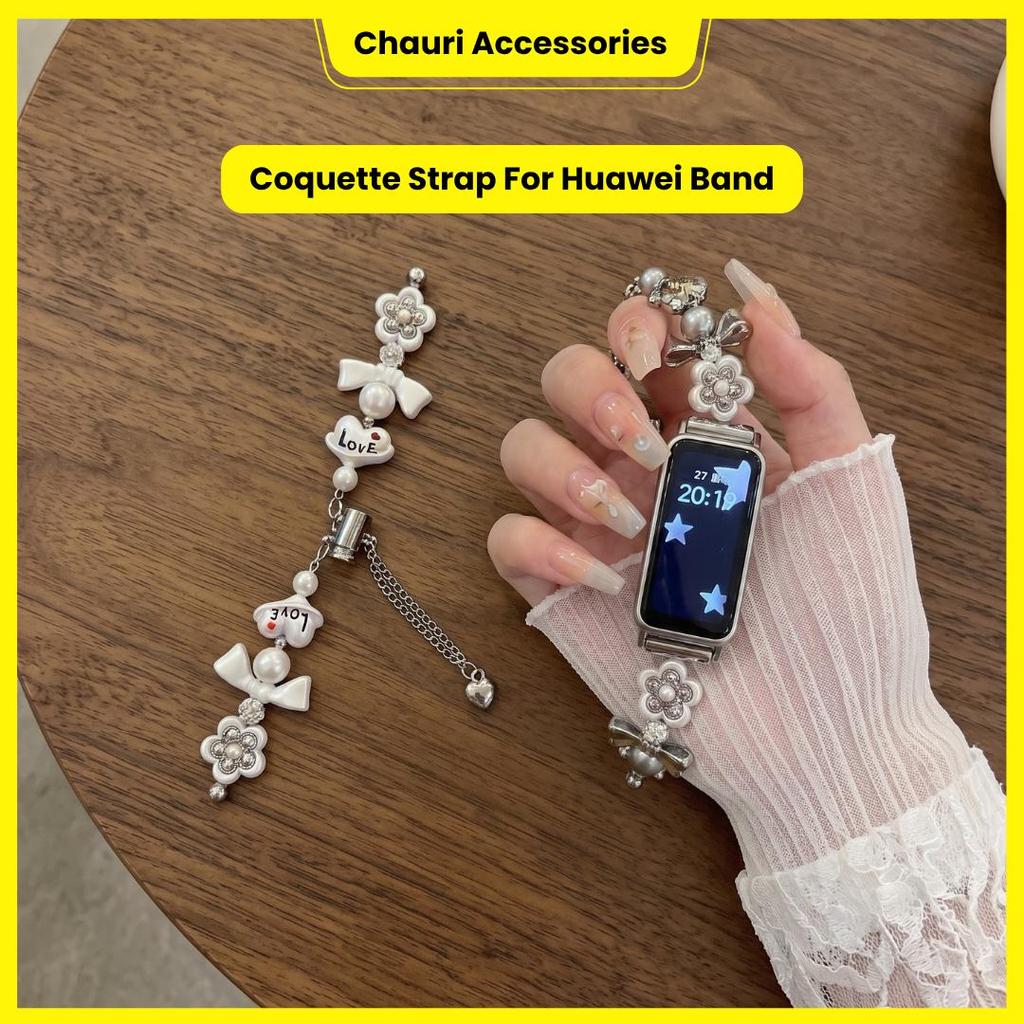 Coquette Strap for Huawei band 11Pro Huawei band 11  Huawei band 10  Huawei band 9  Huawei band 8  H