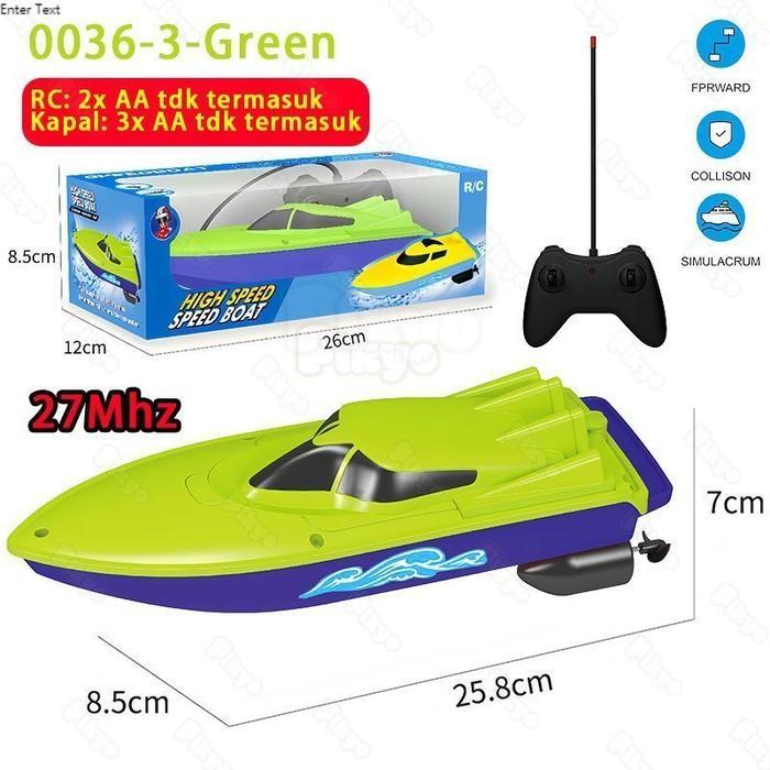 PIKYO Kapal Remote Control 27MHZ Ukuran Besar 3 Fungsi High Speed Yacht Mainan Anak Perahu RC Kapal 