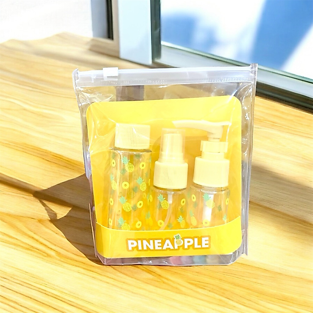 MINISO FRUIT TRAVEL BOTTLE BOTOL TRAVEL ISI ULANG PUMP SPRAY