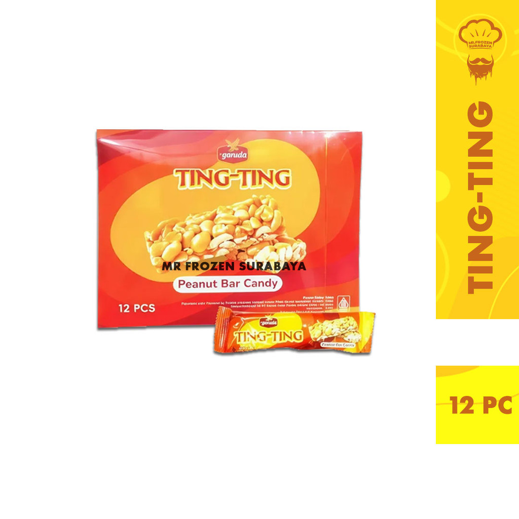 

New Ting Ting Bar Candy Peanut Caramel 1 Box isi 12 pc