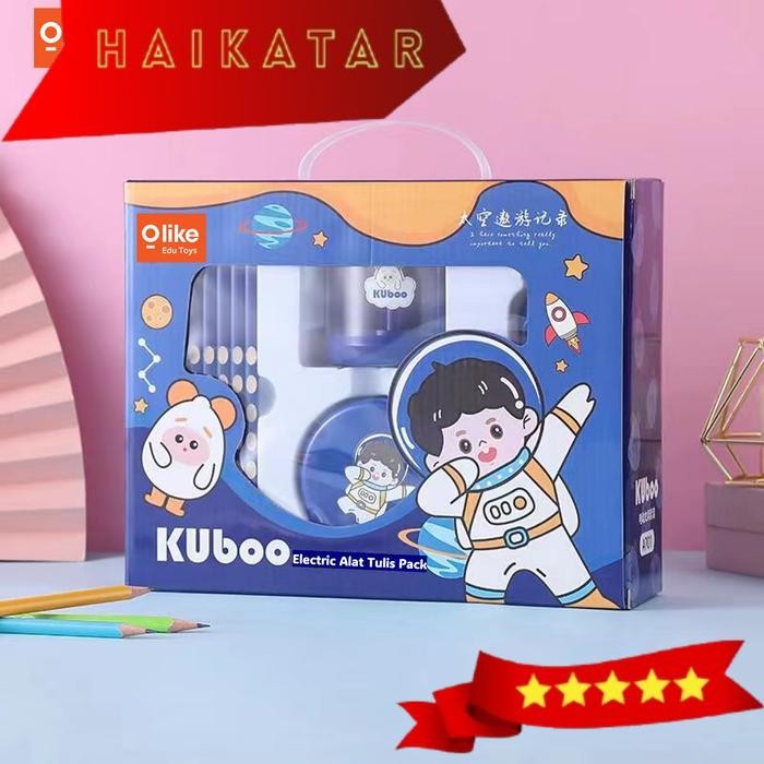 

Olike Electric Alat Tulis Pack / Set Alat Tulis Elektrik Rautan Penghapus Vacuum Pensil 26 In 1 Stationery - Alat Tulis Blue