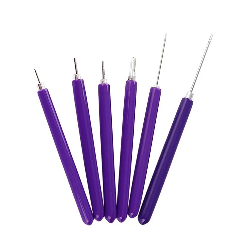 

Fashion Quilling Paper Pen Scrapbooking Rolling Manual Craft Y Origami PVC Handle Slotted Structure Practical Quilled Tools