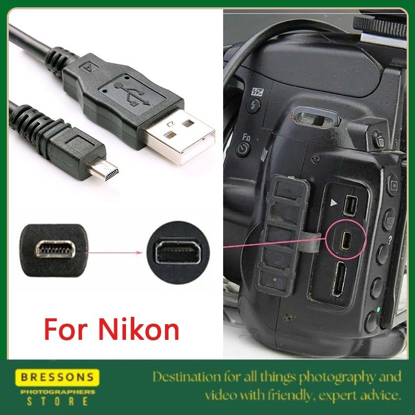 1.5M Kabel Data / Usb Cable UC-E6 2.0 8Pin For Nikon DSLR Coolpix S2500 S2700 S3500 D7500 D750 D7200