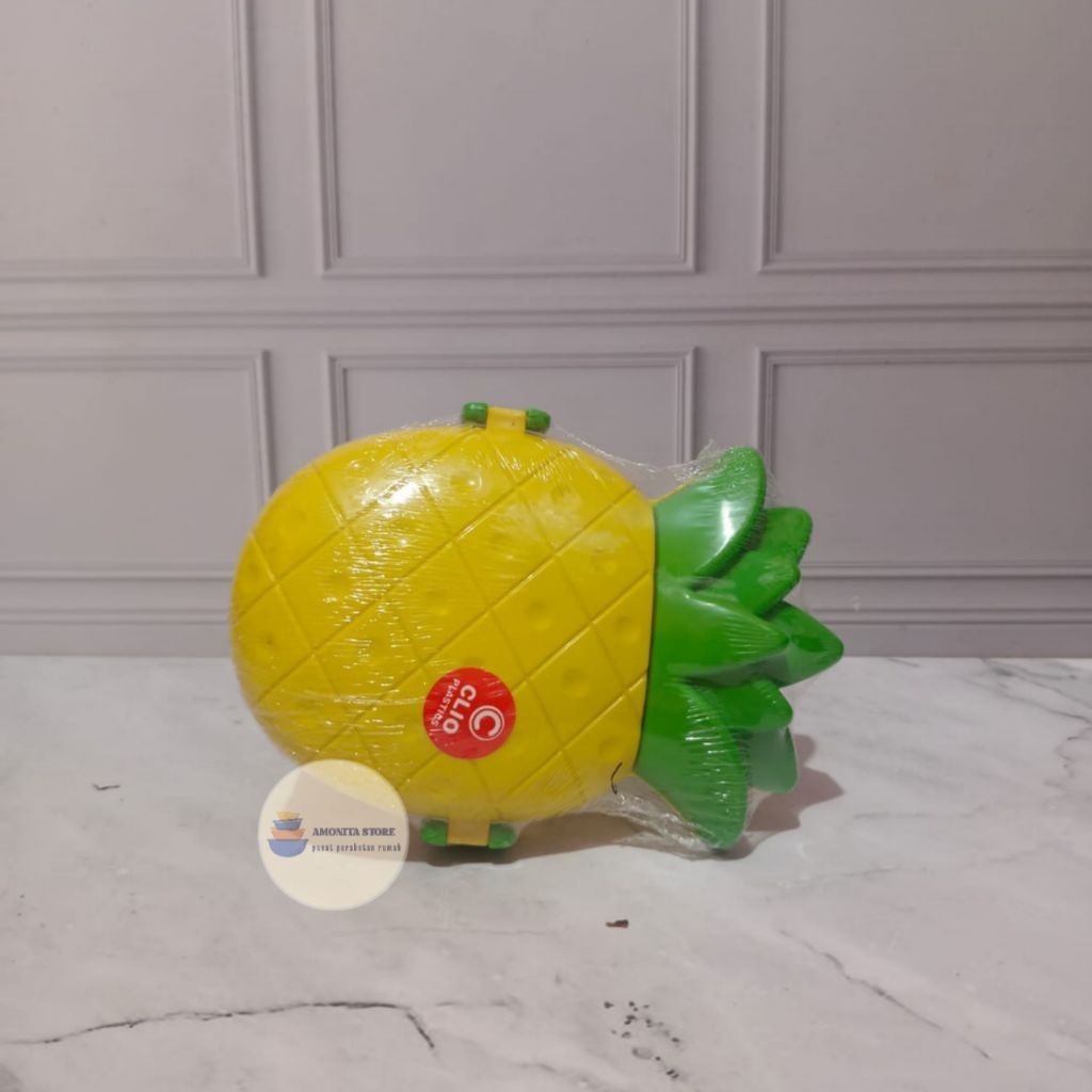 Promo lunch box Pineapple clio plastik | kotak Bekal Nasi Anak | kotak Bekal Anak Sekolah