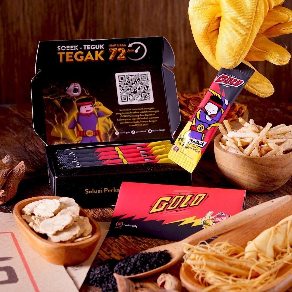 

New Mr Golo Ginseng Sachet Botanical Drink Rasa BananaPremium