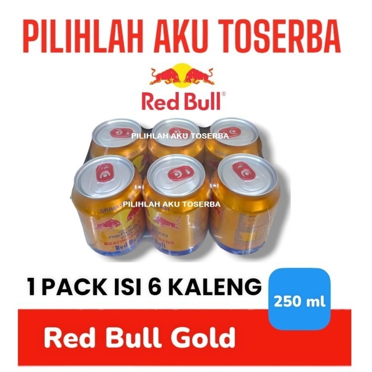 

RED BULL GOLD Energy Drink 250 ml Kratingdaeng KALENG - ( HARGA 6 KALENG )