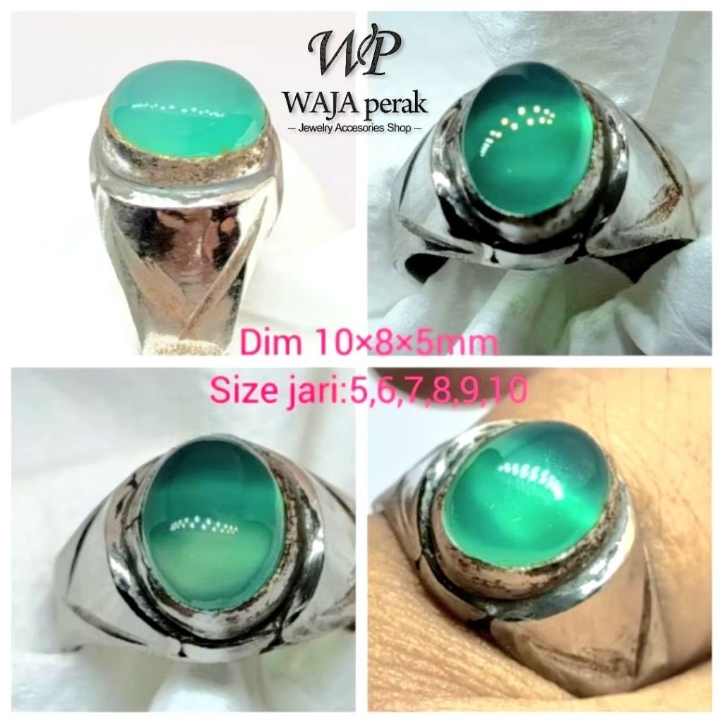 CINCIN BATU HIJAU GARUT MINION SUPER GIWANG D10