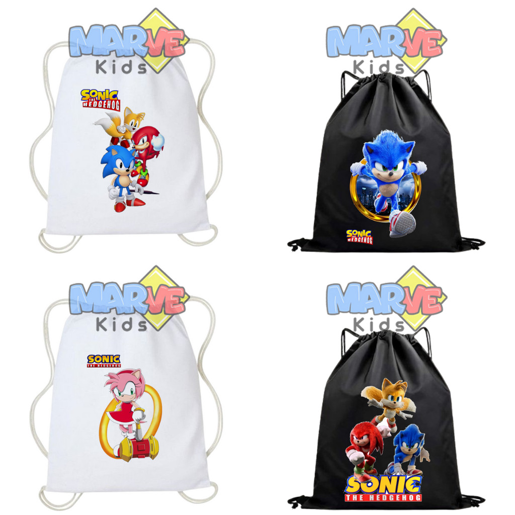Tas Serut Anak Goodiebag Ulang Tahun Sonic Goodie Bag Souvenir Ulang Tahun Ultah Tas Kado Snack