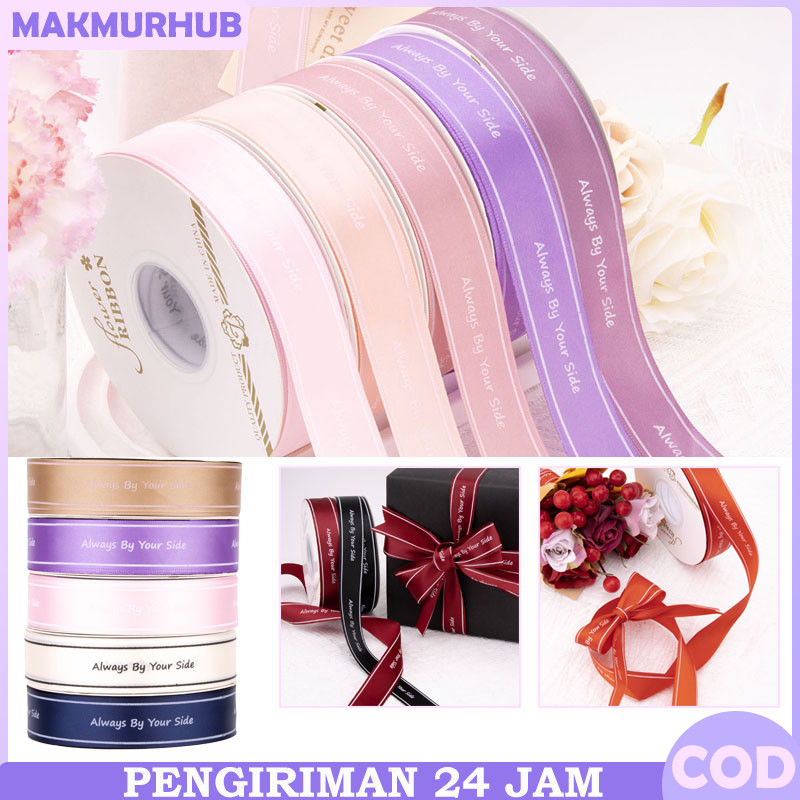 

Pita Satin Tulisan Bahan Saten Tulisan Putih Hitam Pita Kado Hampers Buket Bunga Kerajinan Premium