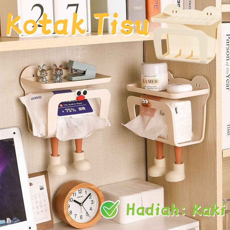 Tempat Tissue Toilet / Kotak Tisu Toilet WC / Tempat Tisu Kamar Mandi / Kotak Tisu Tempel Toilet Tem