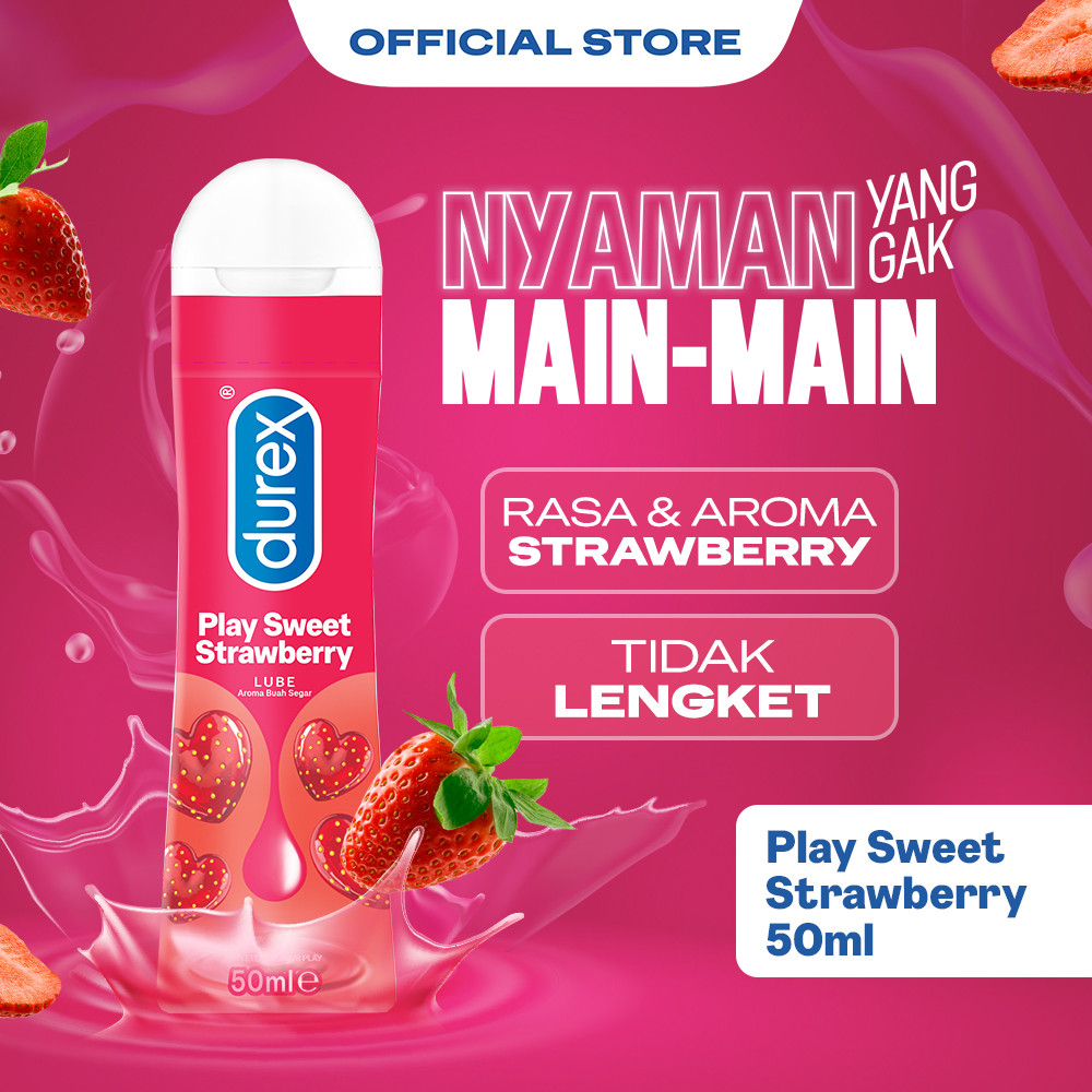 Allingroupsemesta - Durex Strawberry Gel Pelumas Seks Pria Wanita 50ml Lubricant Water Based