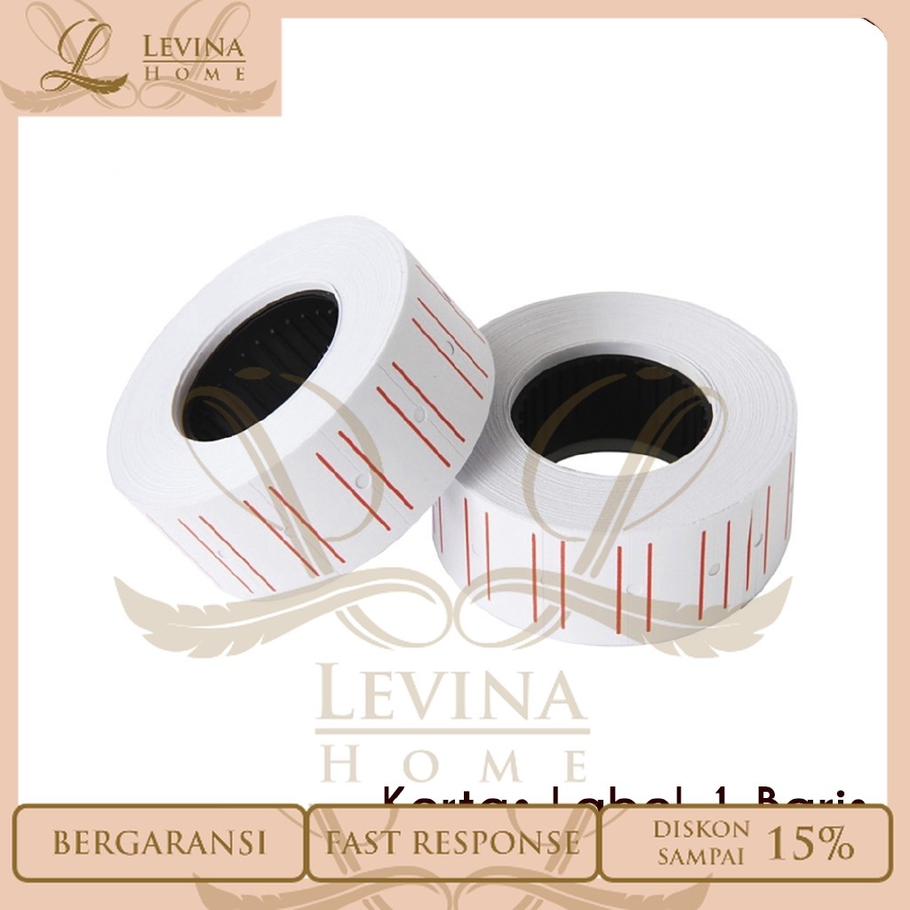 

ISI LABEL HARGA ALAT PRICE LABELLER 1 Baris 10 ROLL – Levina Home