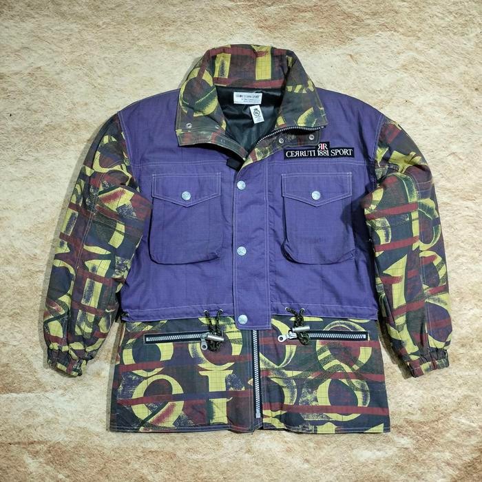 mt01 vintage jaket tebal pria CERRUTY BIELLA ITALY made in JAPAN hidden hoodie big size jumbo XXXL