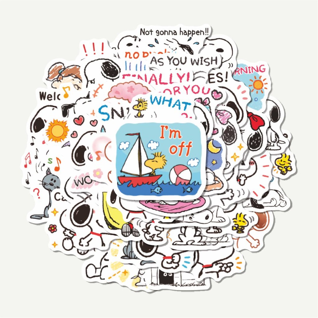 

Sticker Pack Stiker Kartun Snoopy V9 | Sticker TUMBLR | Stiker LAPTOP KOPER HELM