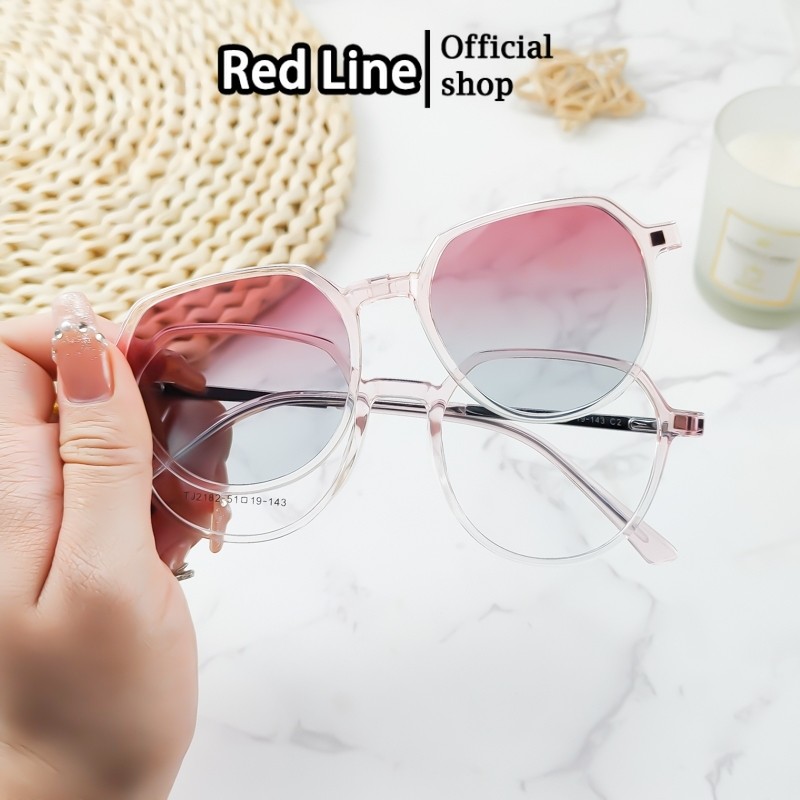 Red Line Kacamata Minus Clip On Anti Radiasi Blueray Photocromic Polarized Antiradiasi Pria Wanita B