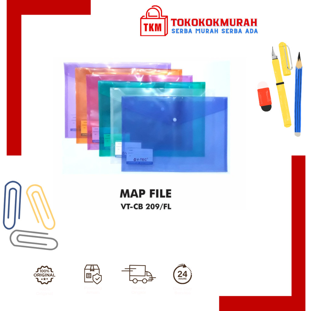 

TERLARIS V-TEC MAP FILE CB 209 MIX WARNA TRANSPARANT PCS