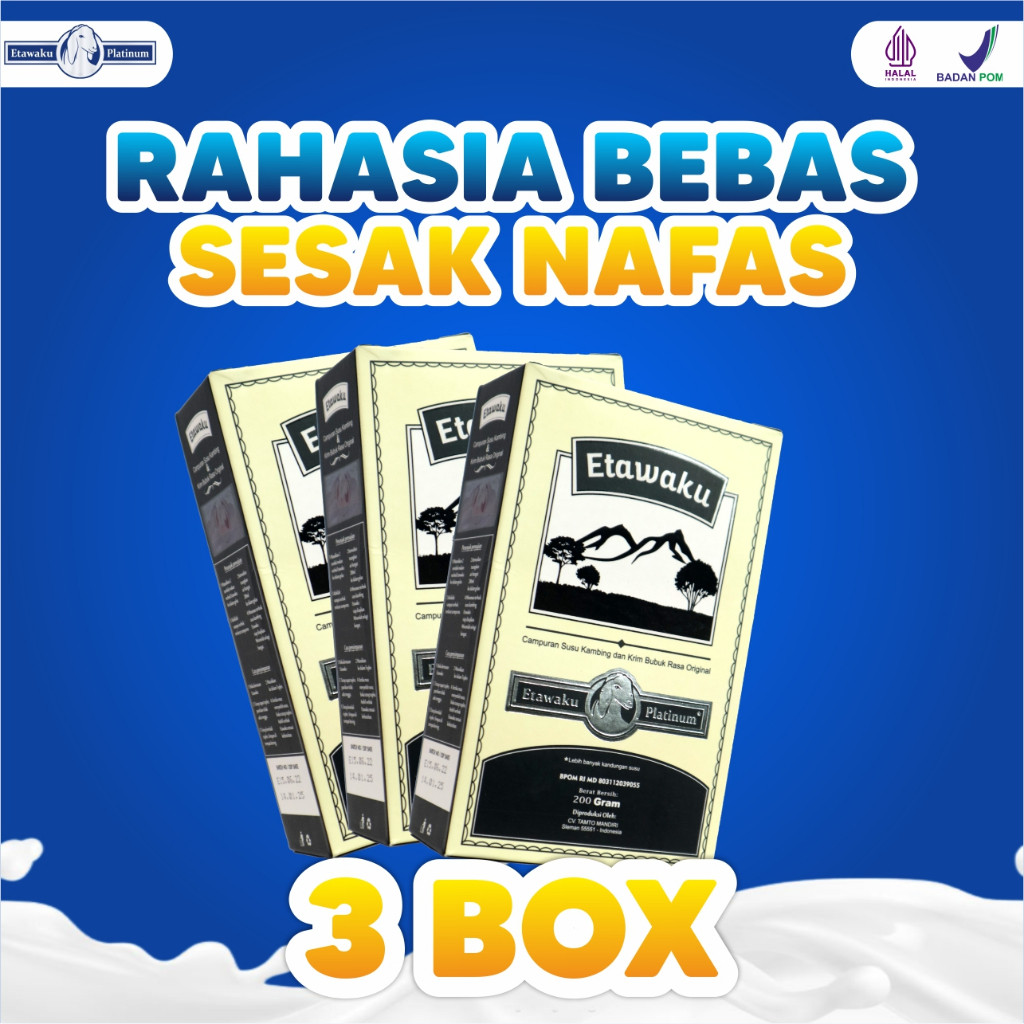 

NEW ETAWAKU PLATINUM ORIGINAL SUSU KAMBING ETAWA REDAKAN SESAK NAFAS UNTUK PARU-PARU BATUK TULANG SENDI