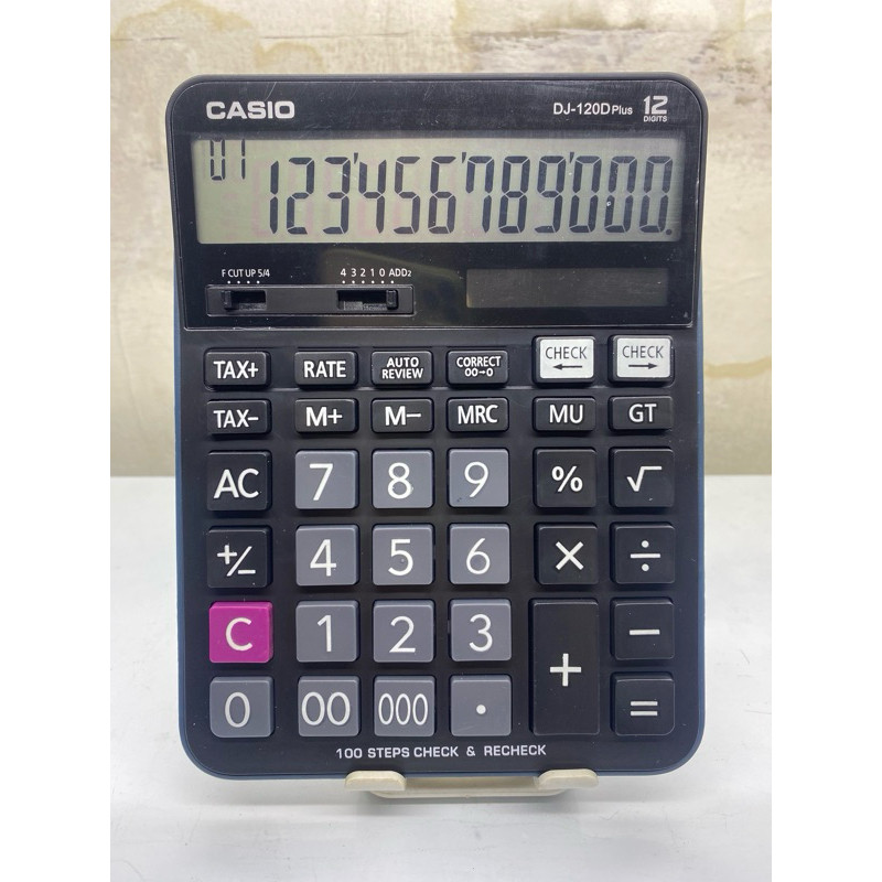 

kalkulator casio dj-120-plus kallulator casio dj120plus ceck and correct