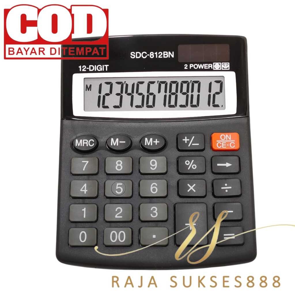

Kalkulator Murah tipe SDC 812BN 812 BN Warna Menarik 12 Digit CT