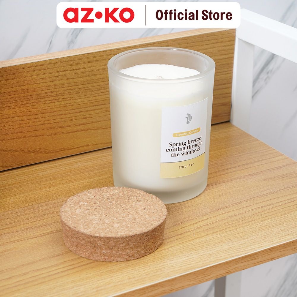 AZKO Breathe 230 gr Flower Spring Breeze Lilin Aromaterapi Candle Deco Freshener Scented Candle Peng