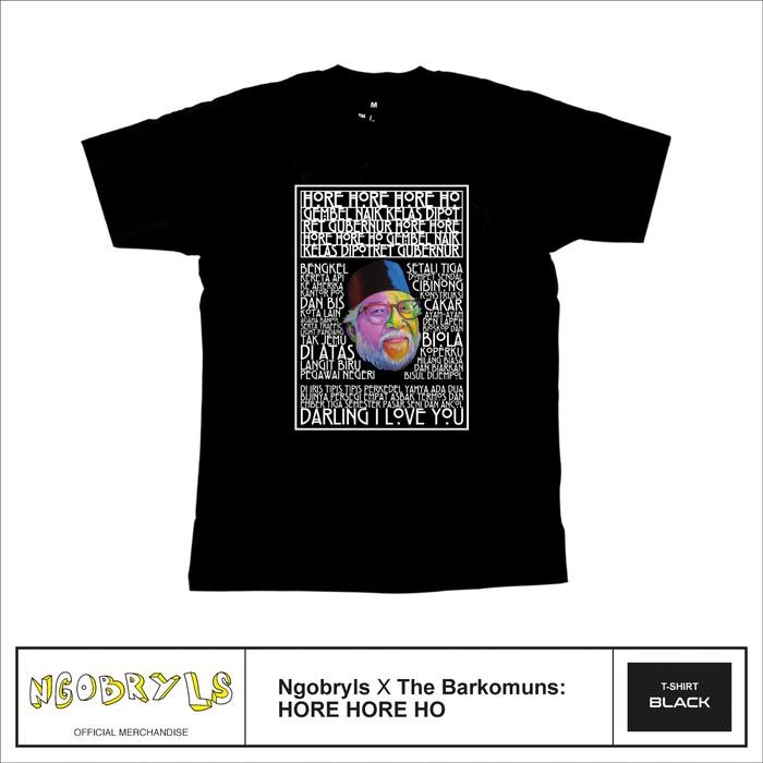 (COD) Ngobryls X The Barkomuns: HORE HORE HO (Hitam) - L
