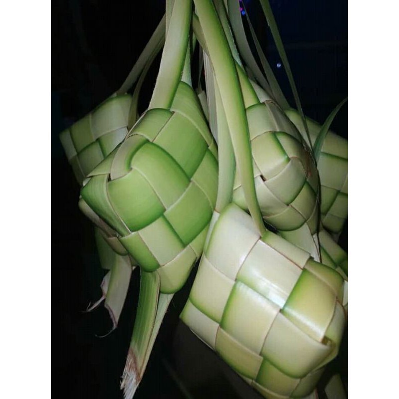 

cangkang ketupat asli janur kelapa