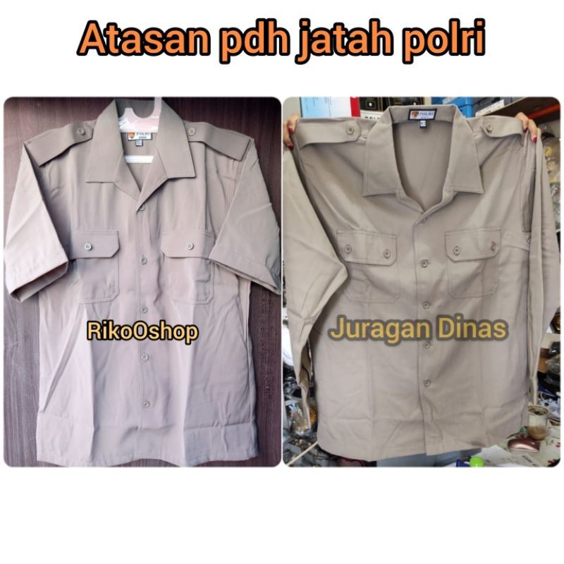 ATASAN BAJU PDH SATPAM COKLAT Atasan Baju PDH Coklat Jatah POLRI / Baju PDH Satpam Terbaru