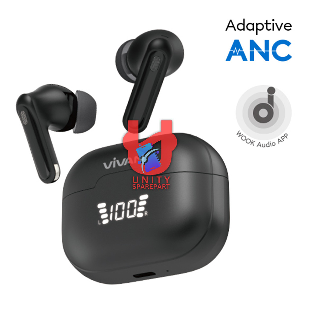 VIVAN HEADSET BLUETOOTH INFINITY GT6 - TWS EARPHONE WIRELESS ANC DISPLAY HEADSET BLUETOOTH