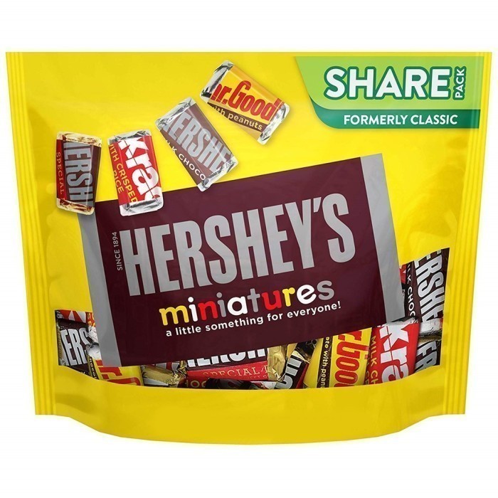 

Cokelat Hershey's Miniatures 294gram asal USA
