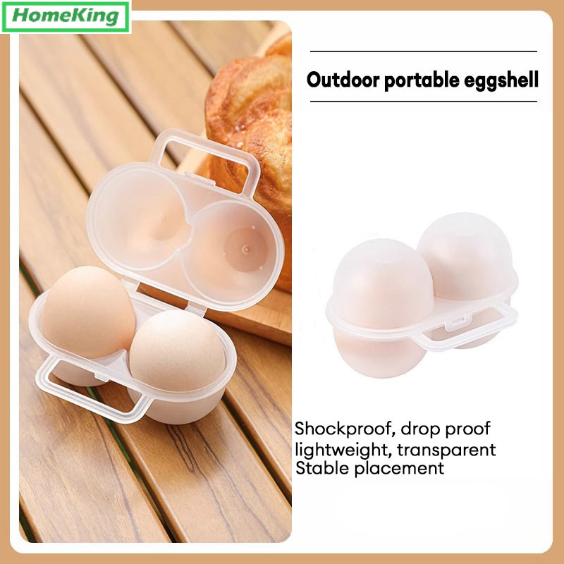 Kotak Telur Travel Egg Box / Tempat Penyimpanan Telor Makanan Camping