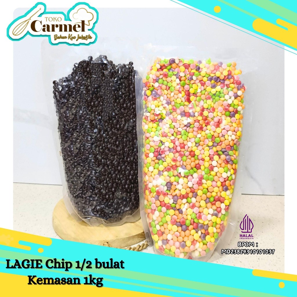

Lagie Coklat Chip 1kg - Choco Chip Bulat