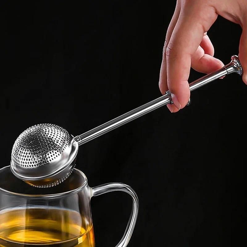 Stainless Steel Tea Infuser Long Handle Tea Strainer Diffuser Mesh Tea Ball Infuser Filter Brewing S