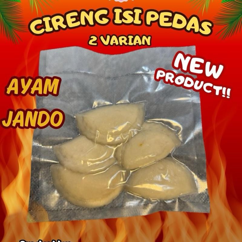 

Cireng isi ayam jando keju 5 pcs enak pedas instan Food Goreng