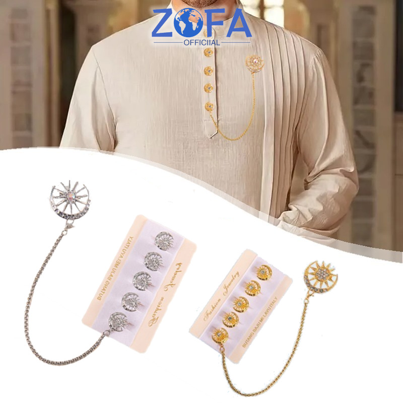 Butang Baju Melayu Pria Kancing Baju Melayu Pria Set Anti Karat Kancing Pin