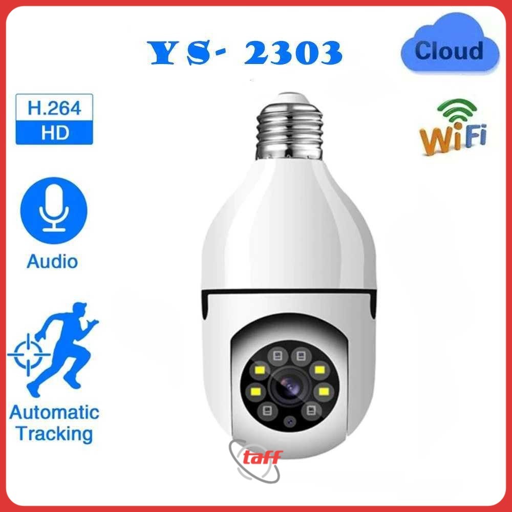 Kamera CCTV Bohlam WiFi IP Camera IR Motion Sensor E27 2MP 1080P - YS-2303