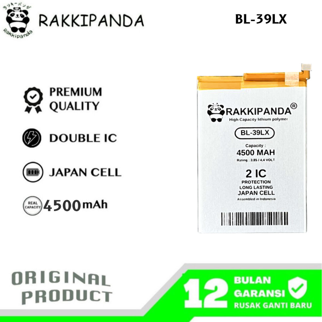 RakkiPanda - BL-39LX Infinix S5 X652 / S5 Lite X652B / Smart 4 X653 Batre Batrai Baterai